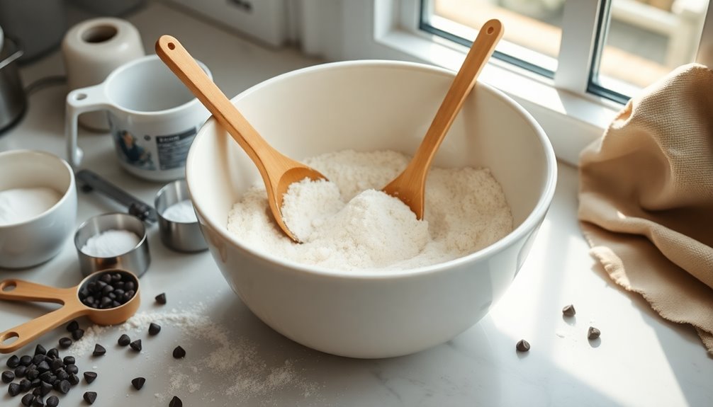 thoroughly combine dry ingredients