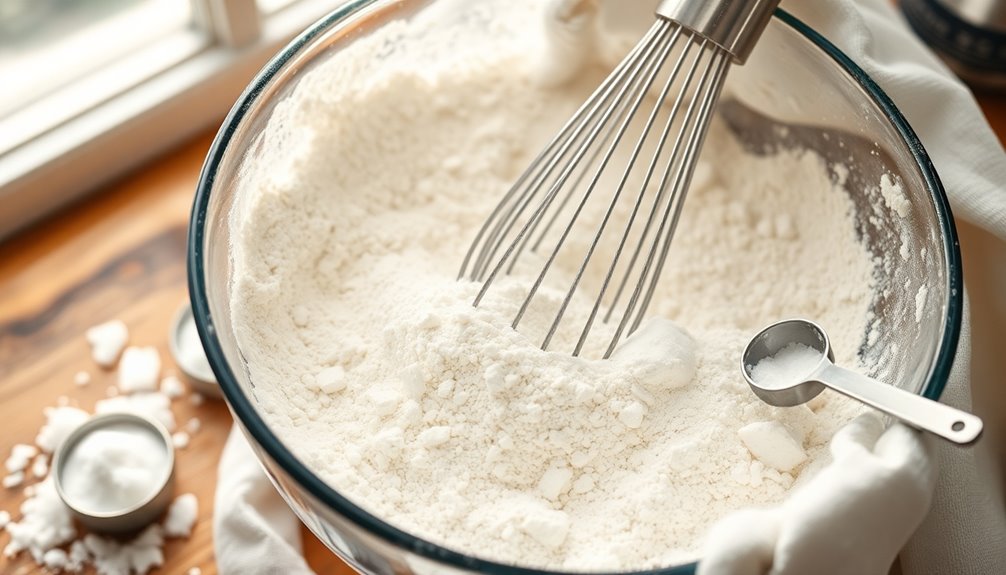 thoroughly mix dry ingredients
