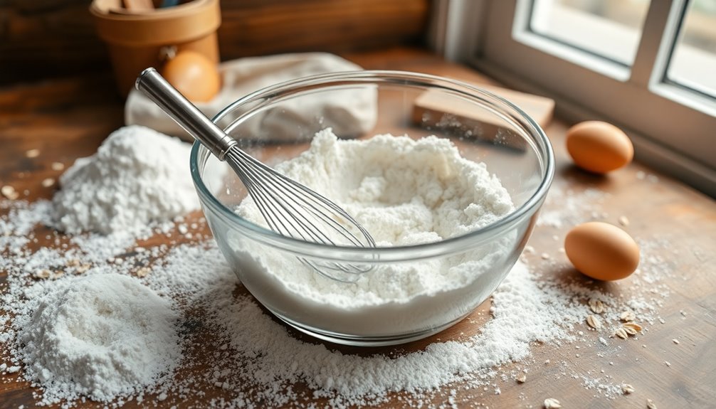 thoroughly mix dry ingredients