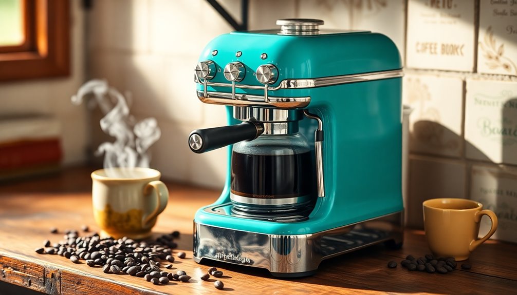 vintage style coffee machine