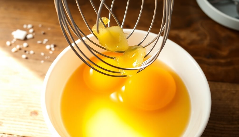 whisk eggs until well mixed