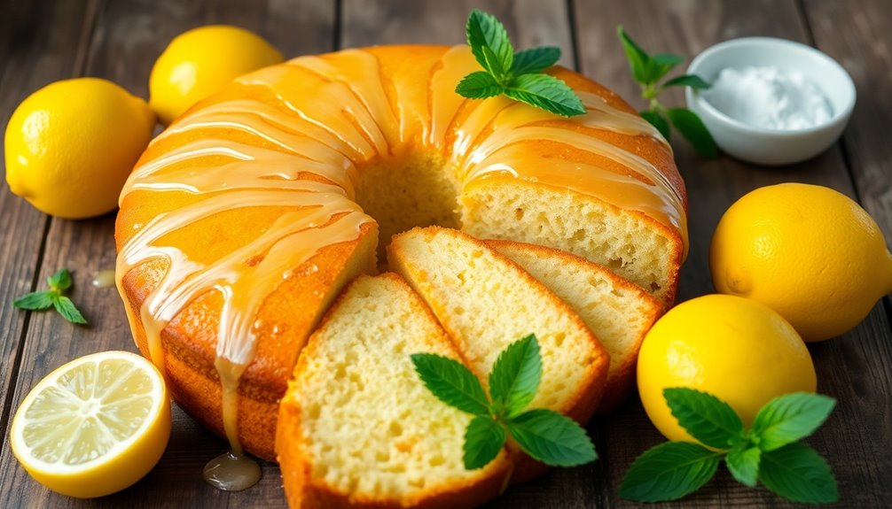 zesty lemon flavored cake