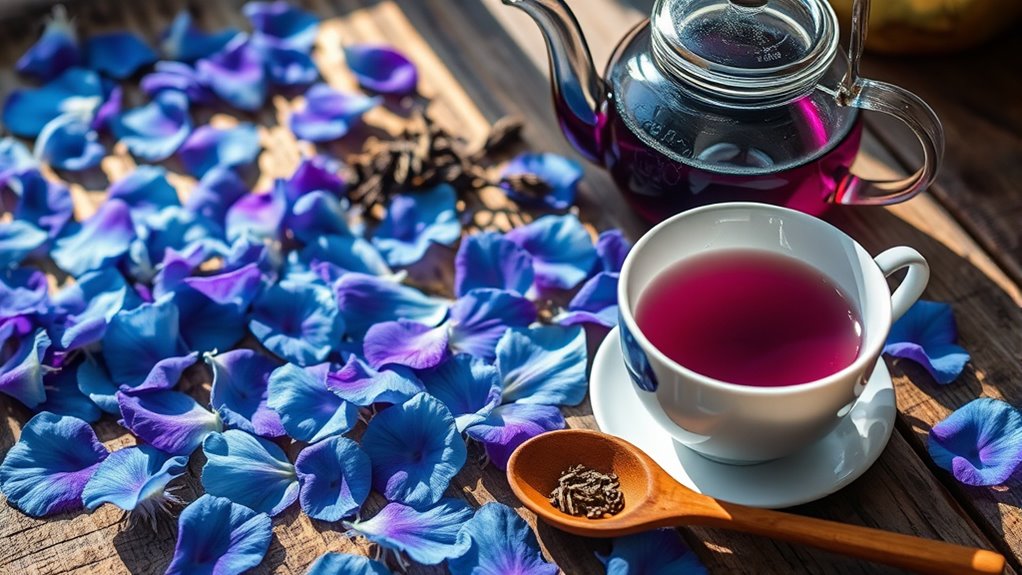 brewing morning glory tea