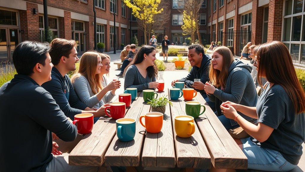 campus coffee social scene