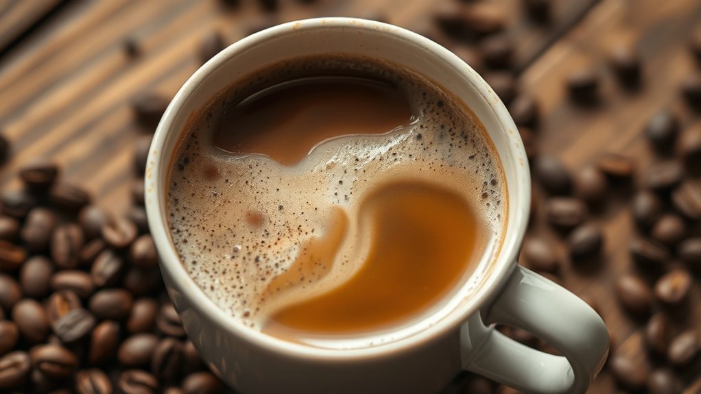 caramel infused milk coffee