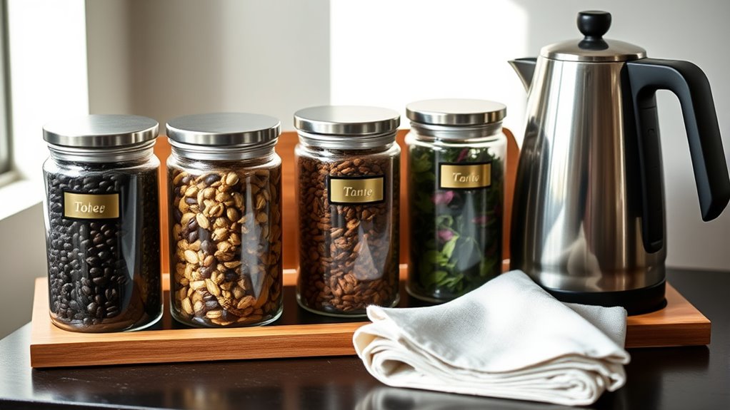 choosing coffee tea organizers