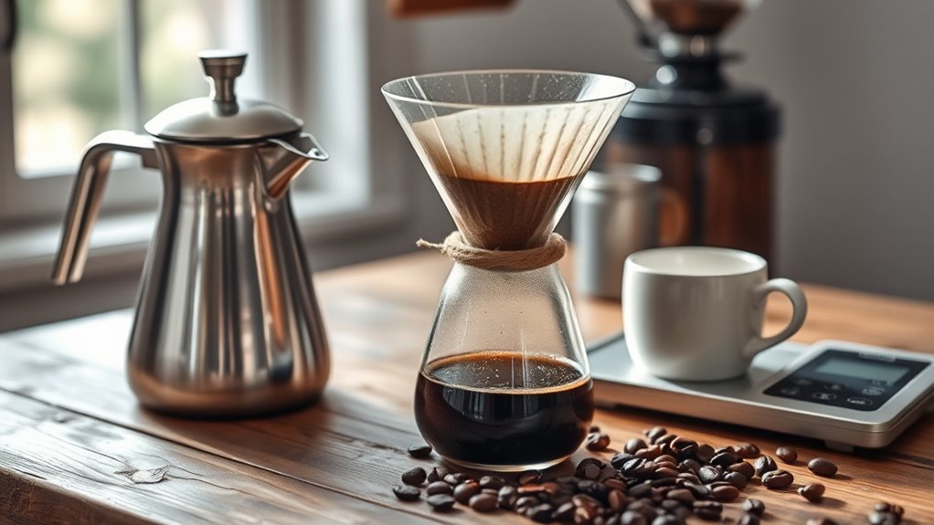 coffee brewing tool selection