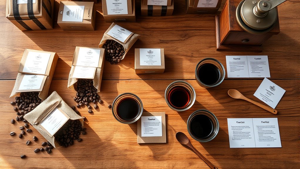 coffee tasting kit selection