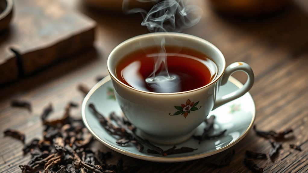 dark roasted green tea