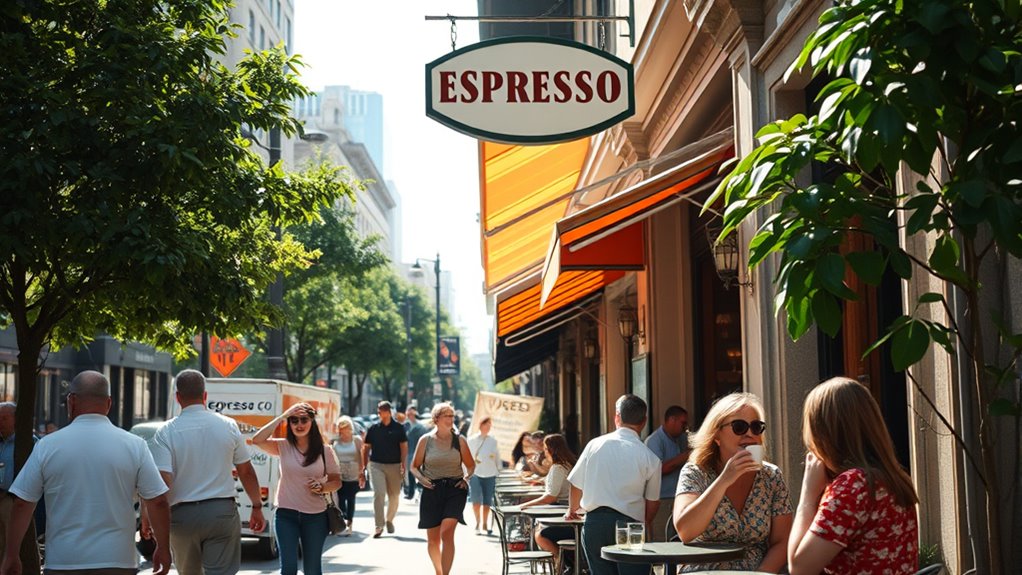 optimal espresso bar location