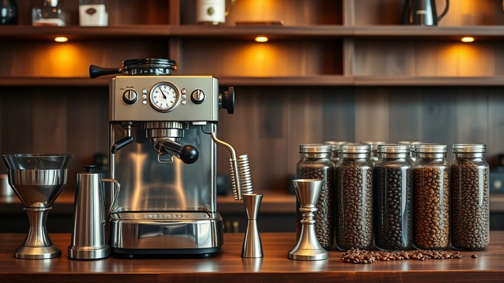 selecting coffee bar essentials