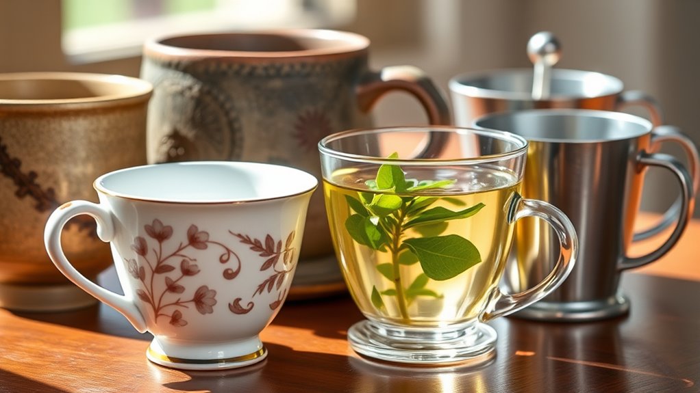 stylish functional tea cups