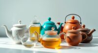 stylish functional tea pots