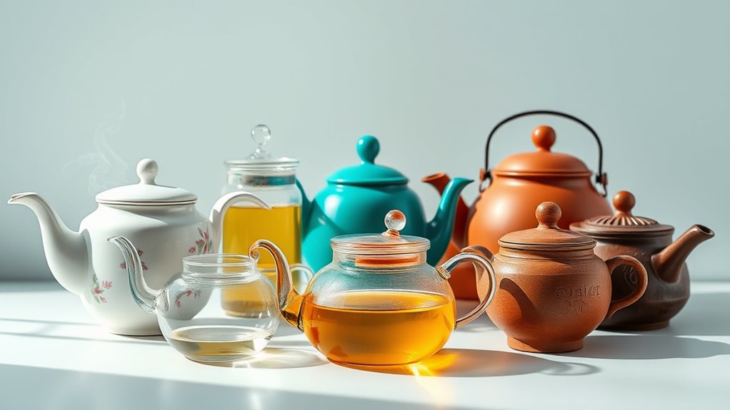 stylish functional tea pots