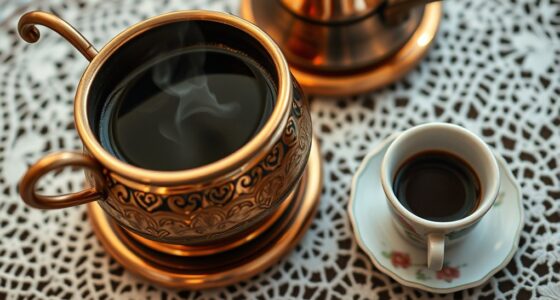 brewing authentic turkish coffee