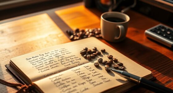 coffee tasting journal tips