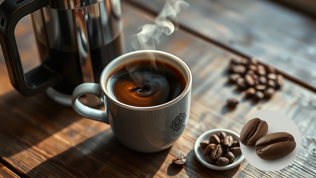 decaf coffee supports relaxation