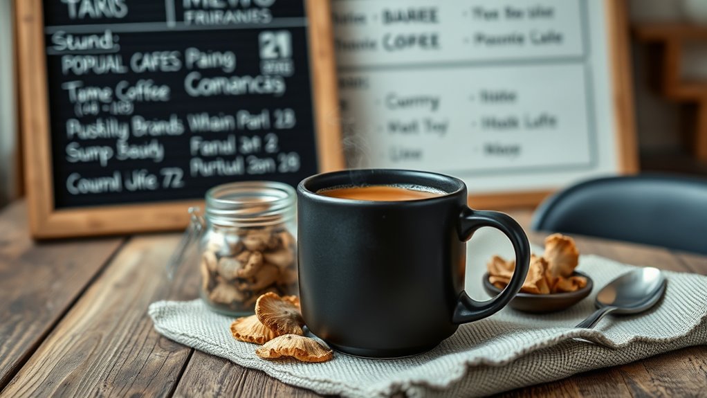 diverse mushroom coffee options