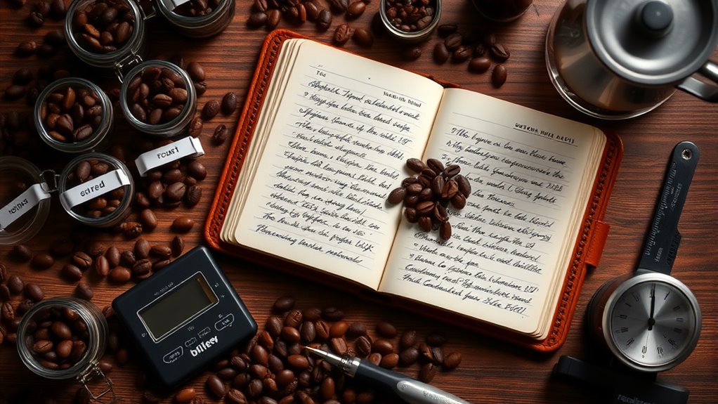 documenting coffee roast details