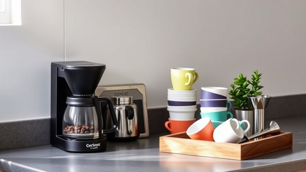 efficient coffee station organization