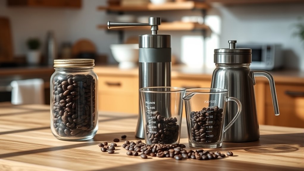 gather grind measure brew