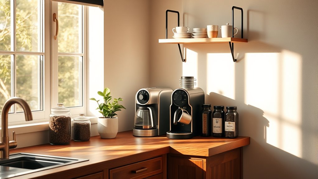 ideal coffee nook location