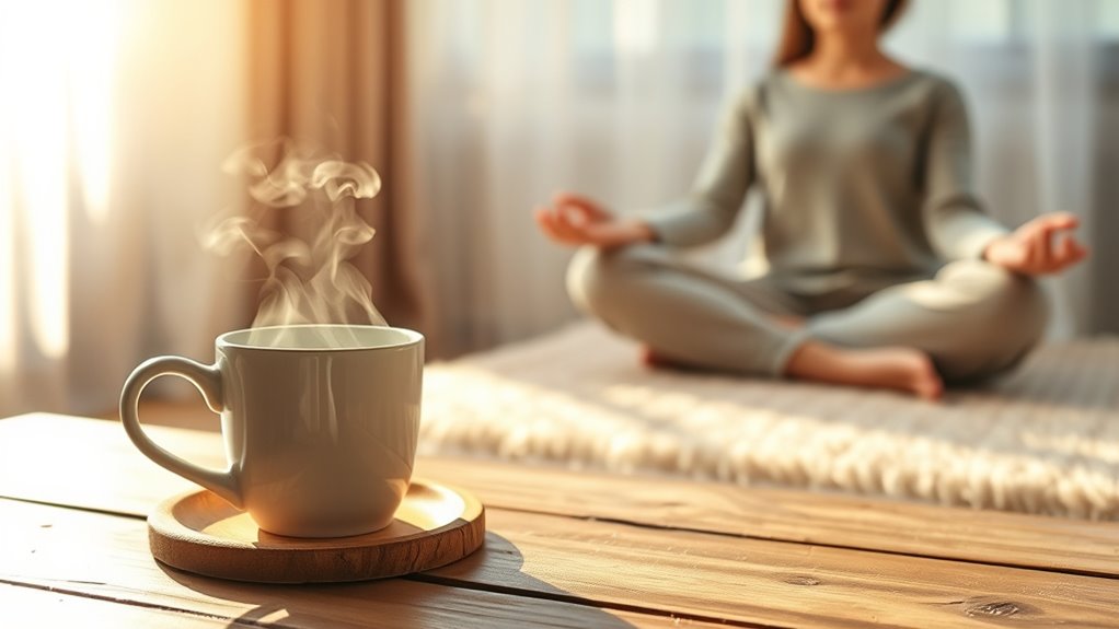 morning calm through breath