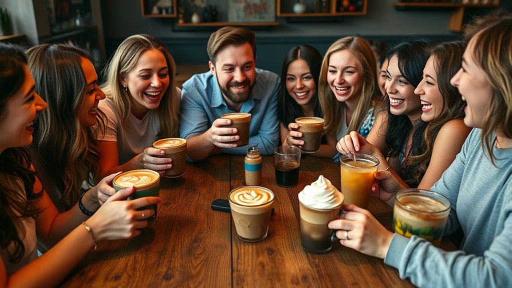 social lively coffee gatherings