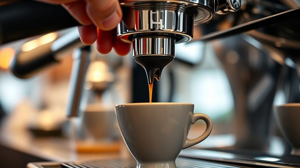 adjust grind and tamp