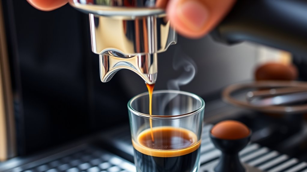 adjust grind and tamp