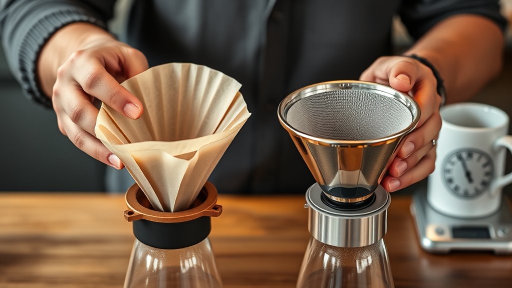 consistent pouring and filtering techniques