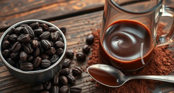 cocoa nibs brewing chocolate