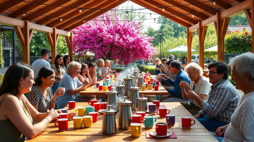 community building through coffee sharing