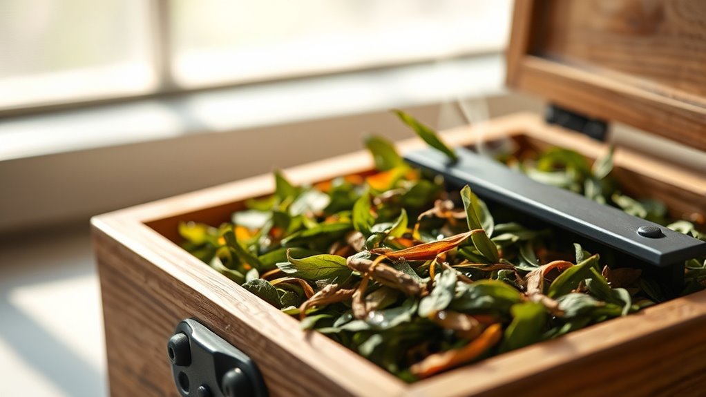 keep tea cool dark sealed