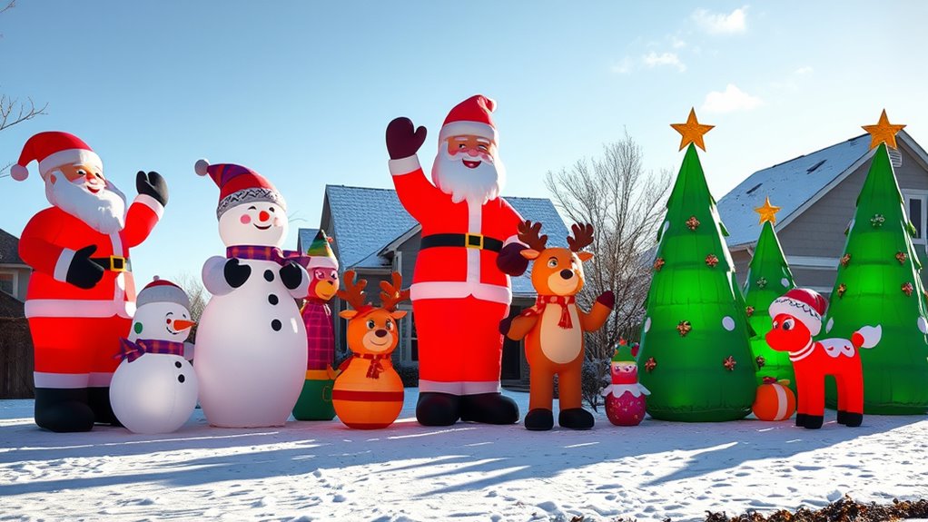 large holiday inflatable decorations