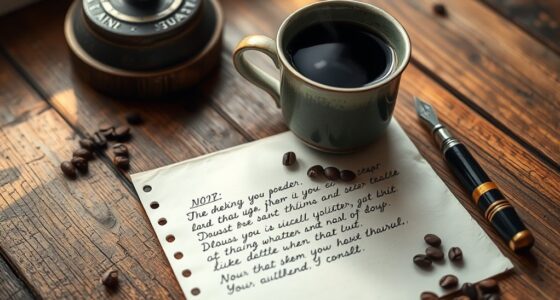 leave notes with coffee