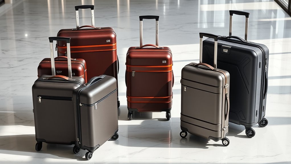 luxury durable travel luggage