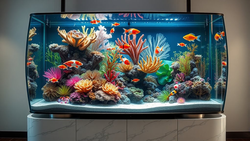 luxury fish tank showcase