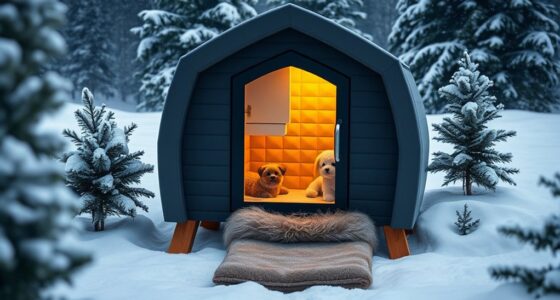 luxury heated outdoor pet houses