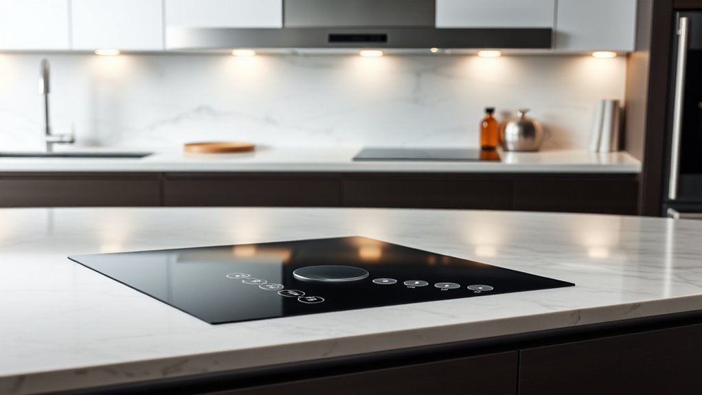 luxury induction cooktops with built in ventilation