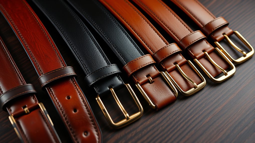 luxury men s leather belts