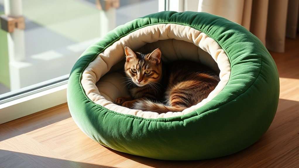 luxury orthopedic cat beds