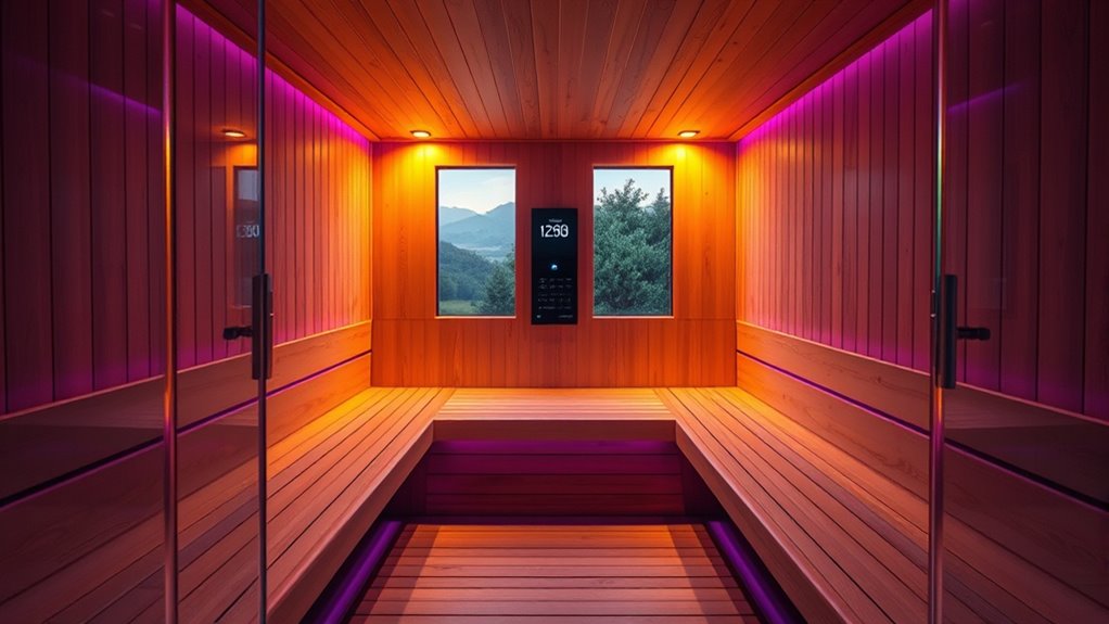 sauna size safety features