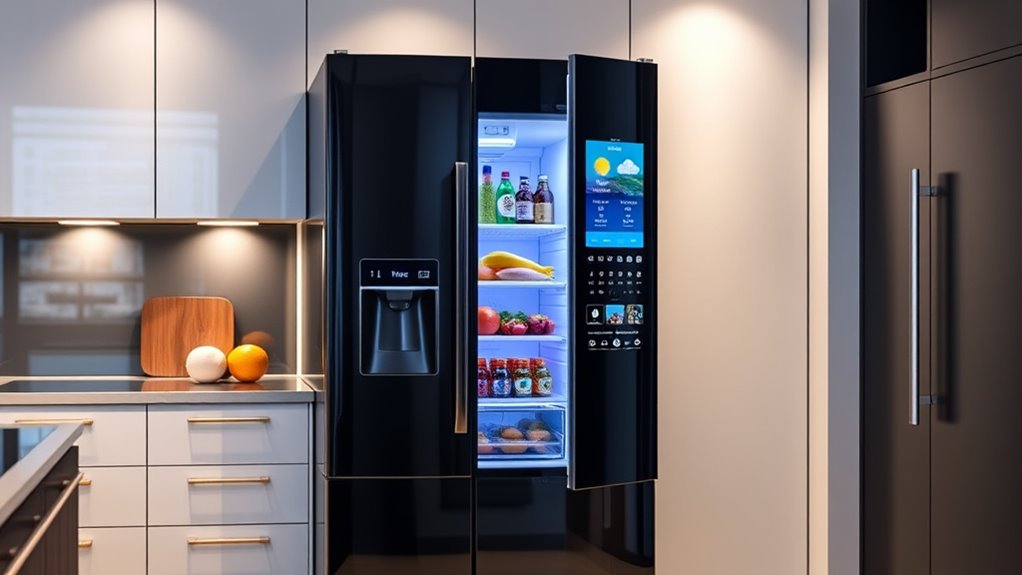 smart refrigerators with touchscreens