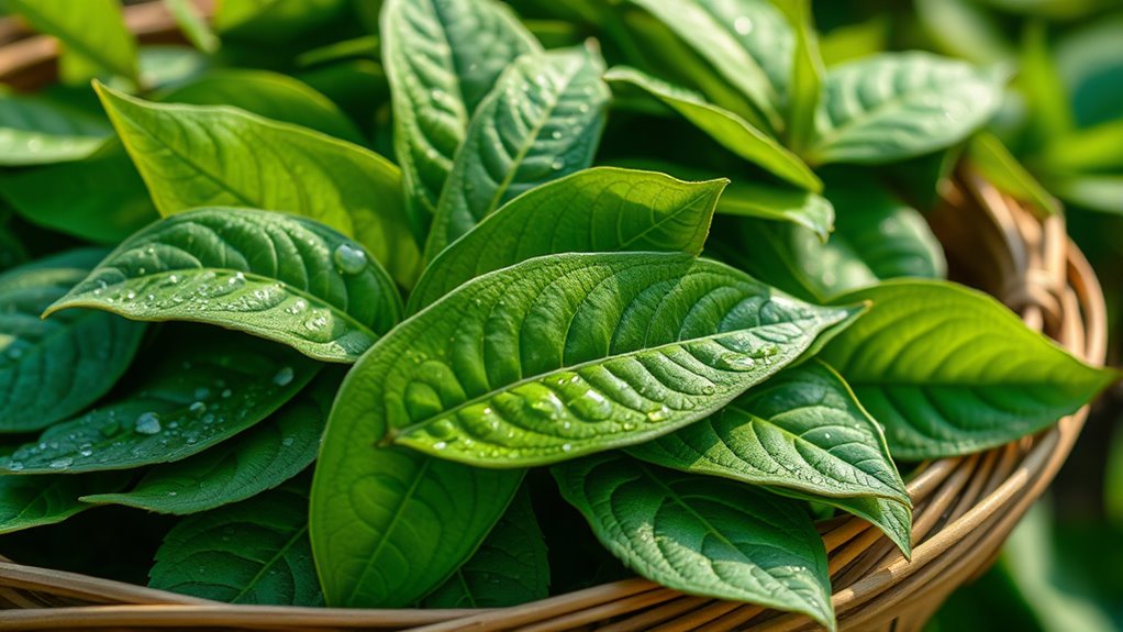 tea harvesting and processing