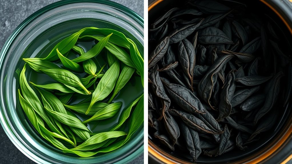 tea processing methods comparison