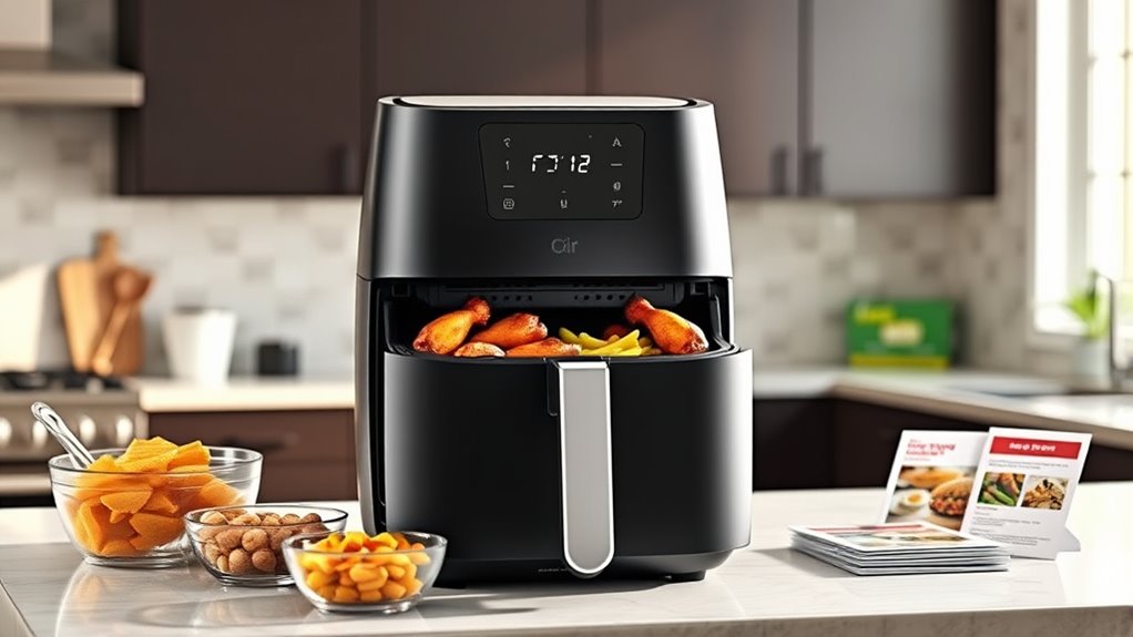 large family air fryer features