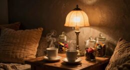 accent lamps enhance beverage areas