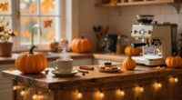autumn themed coffee bar trend