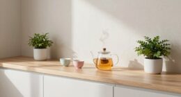 calm spacious beverage nook